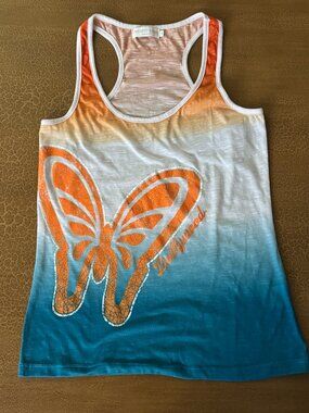 Dollywood Tennessee Butterfly Tank Top - Brand is Coconut Creek Size Small